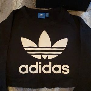 Adidas long sleeve crop top - like new, worn once